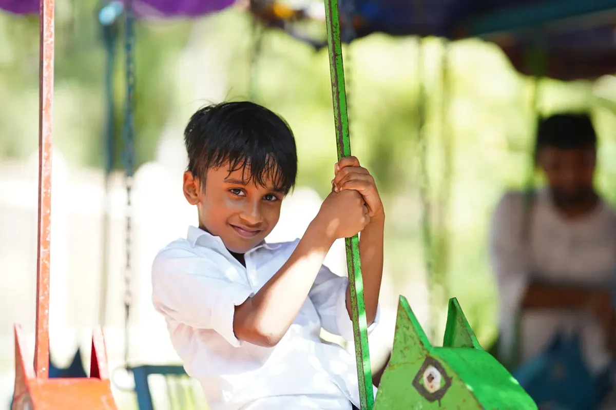 Boy on the swing