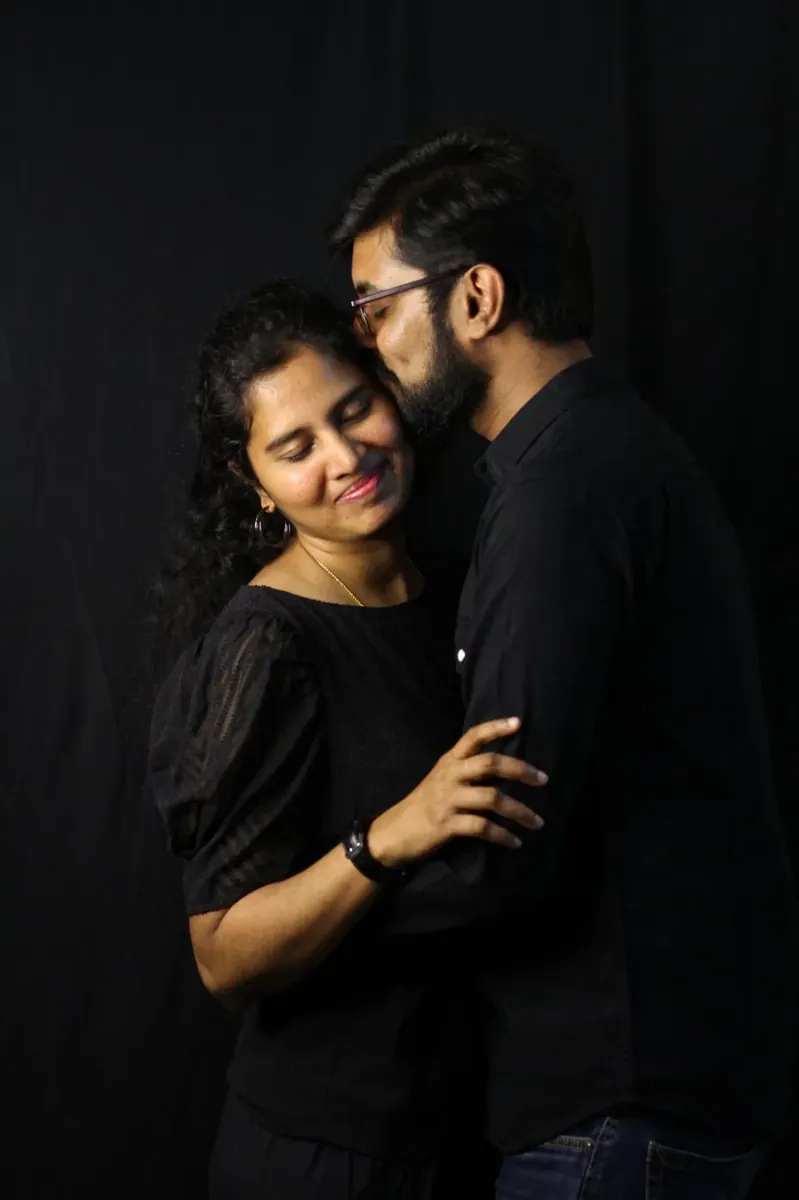 Couple in a warm embrace