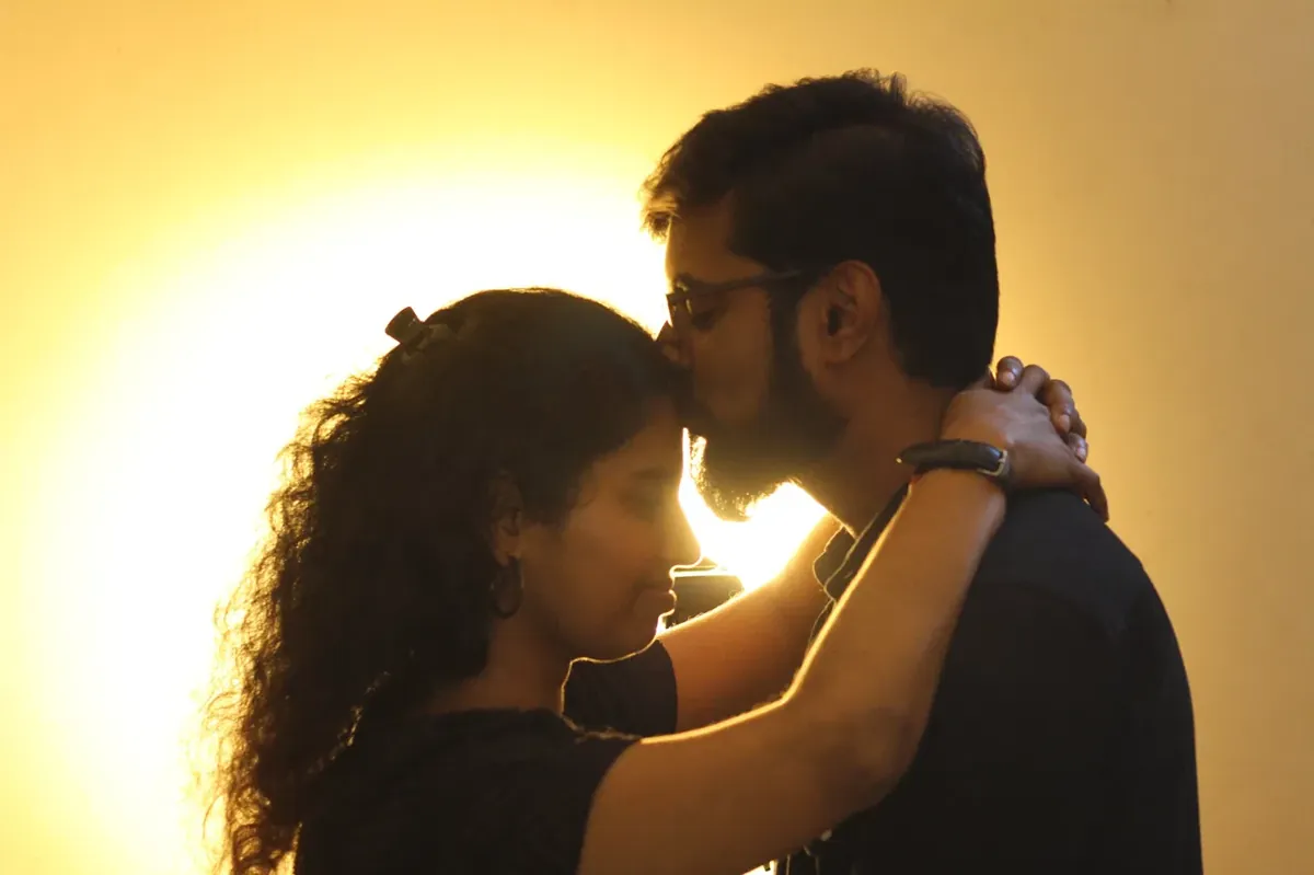 Couple at golden hour