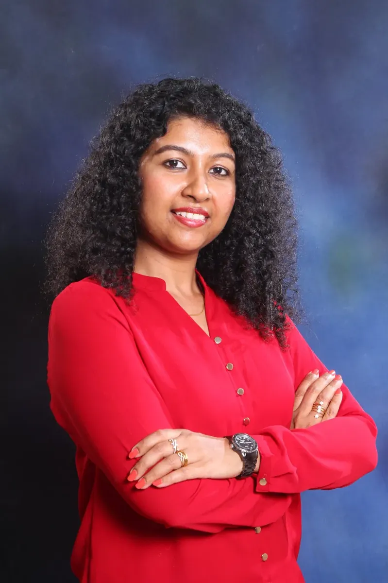 Portrait in red